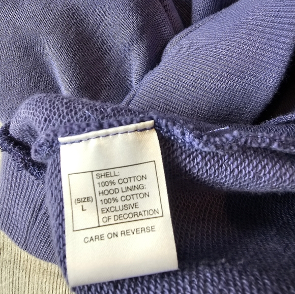 Disneyland Hong Kong •Size Large• Purple Minnie Mouse Pullover Hoodie Cotton - Picture 5 of 7